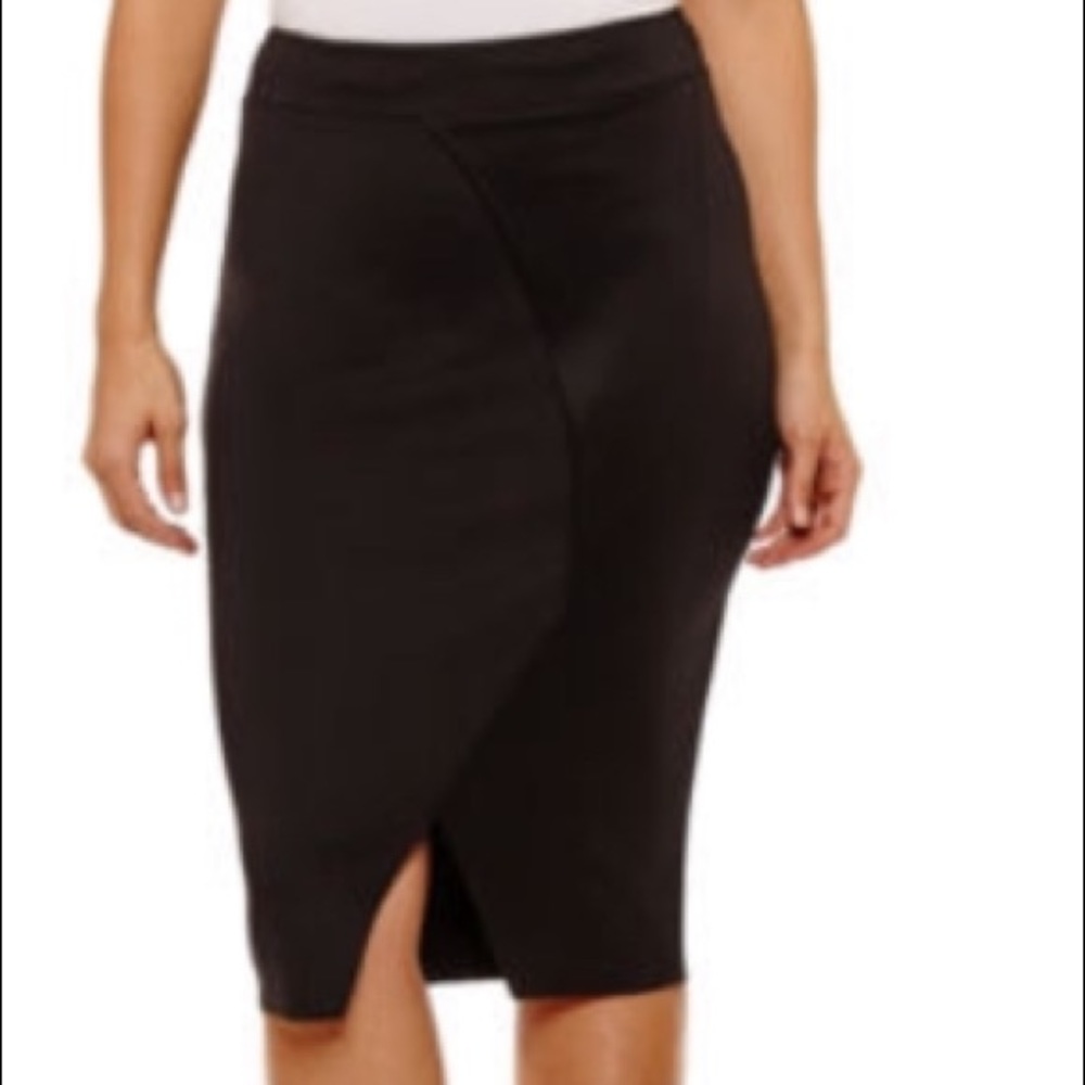 Bold Elements Cross Over Pencil Skirt